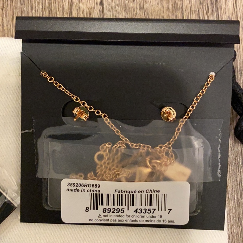 Coach Necklace and Earring Set NWT - Picture 4 of 7